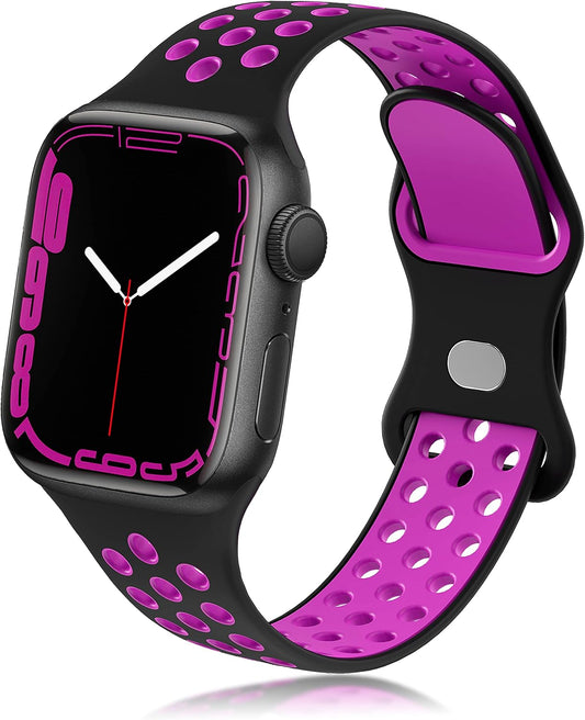 Silicone Bands Compatible with Apple Watch,  Replacement Strap